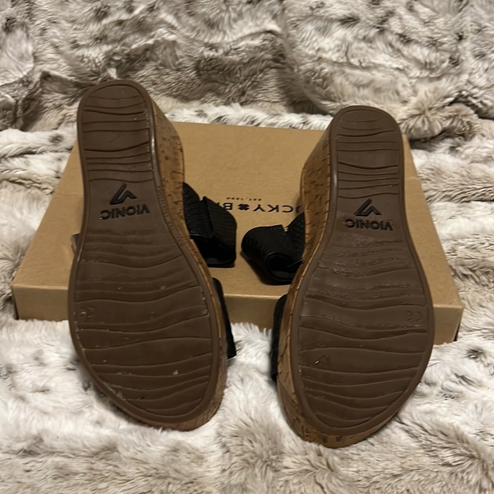 Vionic Black Wedge Platforms - image 4